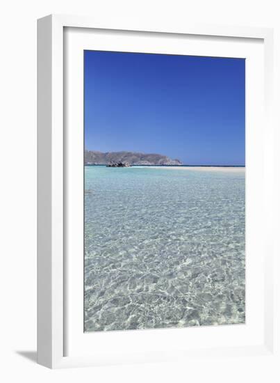 Elafonisi Beach, West Coast, Natural Park, Red Sand, Crete, Greek Islands, Greece, Europe-Markus Lange-Framed Photographic Print