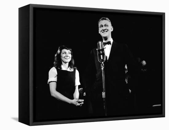 Elaine May and Mike Nichols Appearing at the "Blue Angel", New York, NY, November 1957-Peter Stackpole-Framed Stretched Canvas