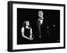 Elaine May and Mike Nichols Appearing at the "Blue Angel", New York, NY, November 1957-Peter Stackpole-Framed Photographic Print