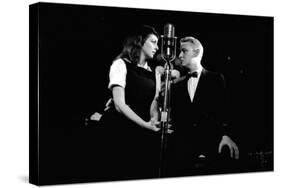 Elaine May and Mike Nichols Appearing at the "Blue Angel", New York, NY, November 1957-Peter Stackpole-Stretched Canvas