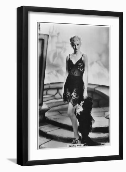 Elaine Ruby, C1938-null-Framed Giclee Print