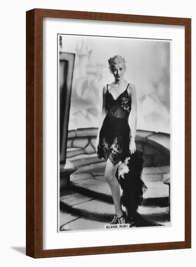 Elaine Ruby, C1938-null-Framed Giclee Print