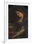 Elaine with the Armour of Launcelot-Arthur Hughes-Framed Giclee Print