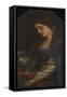 Elaine with the Armour of Launcelot-Arthur Hughes-Framed Stretched Canvas