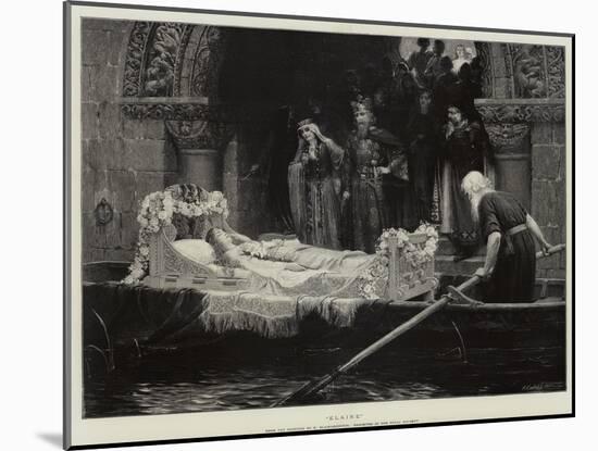 Elaine-Edmund Blair Leighton-Mounted Giclee Print