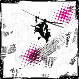 Grunge Background Vector-elanur us-Framed Art Print