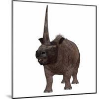 Elasmotherium on White Background-Stocktrek Images-Mounted Art Print