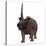 Elasmotherium on White Background-Stocktrek Images-Stretched Canvas