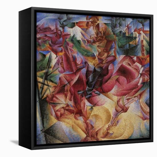 Elasticity-Umberto Boccioni-Framed Stretched Canvas