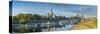 Elbe River, and City Skyline, Dresden, Saxony, Germany-Jon Arnold-Stretched Canvas