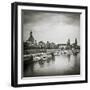 Elbe River, and City Skyline, Dresden, Saxony, Germany-Jon Arnold-Framed Photographic Print