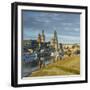 Elbe River, and City Skyline, Dresden, Saxony, Germany-Jon Arnold-Framed Photographic Print