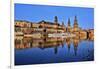 Elbe River and Old Town skyline, Dresden, Saxony, Germany, Europe-Hans-Peter Merten-Framed Photographic Print