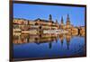 Elbe River and Old Town skyline, Dresden, Saxony, Germany, Europe-Hans-Peter Merten-Framed Photographic Print