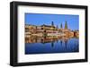 Elbe River and Old Town skyline, Dresden, Saxony, Germany, Europe-Hans-Peter Merten-Framed Photographic Print