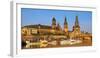 Elbe River and Old Town skyline, Dresden, Saxony, Germany, Europe-Hans-Peter Merten-Framed Photographic Print