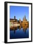 Elbe River and Old Town skyline, Dresden, Saxony, Germany, Europe-Hans-Peter Merten-Framed Photographic Print