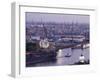 Elbe River and Shipyard, Hamburg, State of Hamburg, Germany-Walter Bibikow-Framed Photographic Print