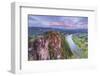 Elbe River at Bastei, Saxon Switzerland National Park, Saxony, Germany-Jon Arnold-Framed Photographic Print