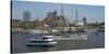 Elbe River at Landing Stages, Hamburg, Germany, Europe-Hans-Peter Merten-Stretched Canvas