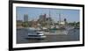 Elbe River at Landing Stages, Hamburg, Germany, Europe-Hans-Peter Merten-Framed Photographic Print