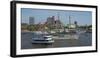 Elbe River at Landing Stages, Hamburg, Germany, Europe-Hans-Peter Merten-Framed Photographic Print