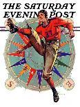 "Kickoff," Saturday Evening Post Cover, October 23, 1937-Elbert Mcgran Jackson-Giclee Print