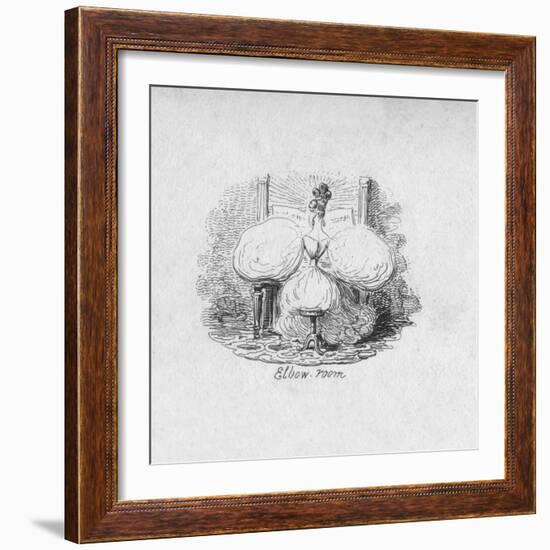 'Elbow Room', 1829-George Cruikshank-Framed Giclee Print