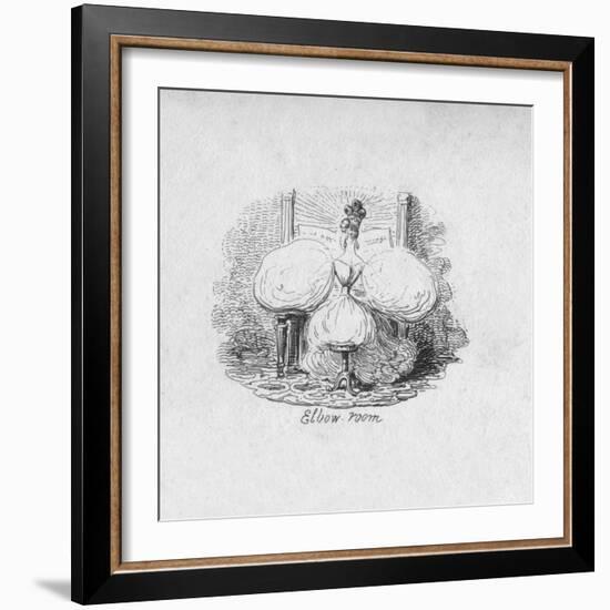 'Elbow Room', 1829-George Cruikshank-Framed Giclee Print