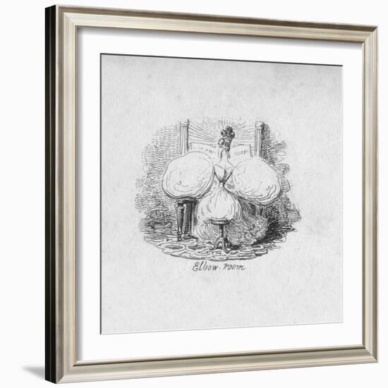 'Elbow Room', 1829-George Cruikshank-Framed Giclee Print