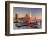 Elbphilharmonie at sunset, Elbufer, HafenCity, Hamburg, Hanseatic City, Germany, Europe-Markus Lange-Framed Photographic Print