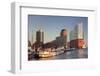 Elbphilharmonie at sunset, Elbufer, HafenCity, Hamburg, Hanseatic City, Germany, Europe-Markus Lange-Framed Photographic Print