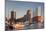 Elbphilharmonie at sunset, Elbufer, HafenCity, Hamburg, Hanseatic City, Germany, Europe-Markus Lange-Mounted Photographic Print