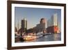 Elbphilharmonie at sunset, Elbufer, HafenCity, Hamburg, Hanseatic City, Germany, Europe-Markus Lange-Framed Photographic Print