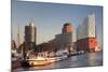 Elbphilharmonie at sunset, Elbufer, HafenCity, Hamburg, Hanseatic City, Germany, Europe-Markus Lange-Mounted Photographic Print