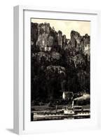 Elbsandsteingebirge, Bastei, Dampfer Karlsbad-null-Framed Giclee Print