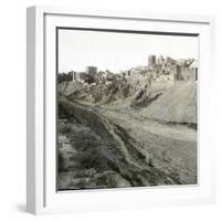 Elche (Spain), View of the West Side of the City, Circa 1885-1890-Leon, Levy et Fils-Framed Photographic Print