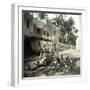 Elche (Spain), Women Washing Laundry at the Foot of the Duke of Altamira's House and Mill-Leon, Levy et Fils-Framed Photographic Print