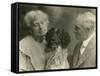 Elder Annie Oakley, Her Husband & Dog Dave-Sherman-Framed Stretched Canvas