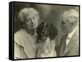 Elder Annie Oakley, Her Husband & Dog Dave-Sherman-Framed Stretched Canvas
