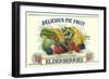 Elderberry Can Label-null-Framed Art Print