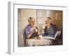 Elderl Couple Eating Breakfast-Dianne Dengel-Framed Giclee Print