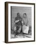 Elderly Couple Holding Hands-Peter Stackpole-Framed Photographic Print