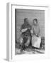 Elderly Couple Holding Hands-Peter Stackpole-Framed Photographic Print