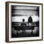 Elderly Couple Watch the Waves-Rory Garforth-Framed Photographic Print