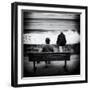 Elderly Couple Watch the Waves-Rory Garforth-Framed Photographic Print