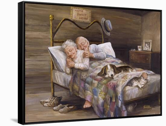 Elderly Couple-Dianne Dengel-Framed Stretched Canvas