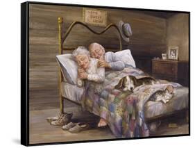 Elderly Couple-Dianne Dengel-Framed Stretched Canvas