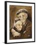 Elderly Couple-Dianne Dengel-Framed Giclee Print