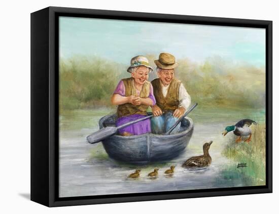 Elderly Couple-Dianne Dengel-Framed Stretched Canvas